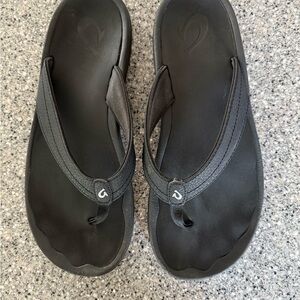 Olukai Ohana Women’s Black Thing Flip Flops